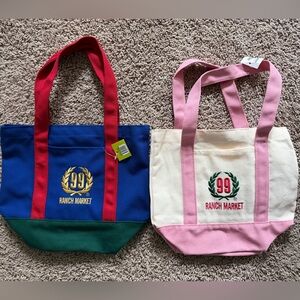 NWT 99 Ranch Mini Canvas Tote Bag Year of the Horse and Pink Bag
